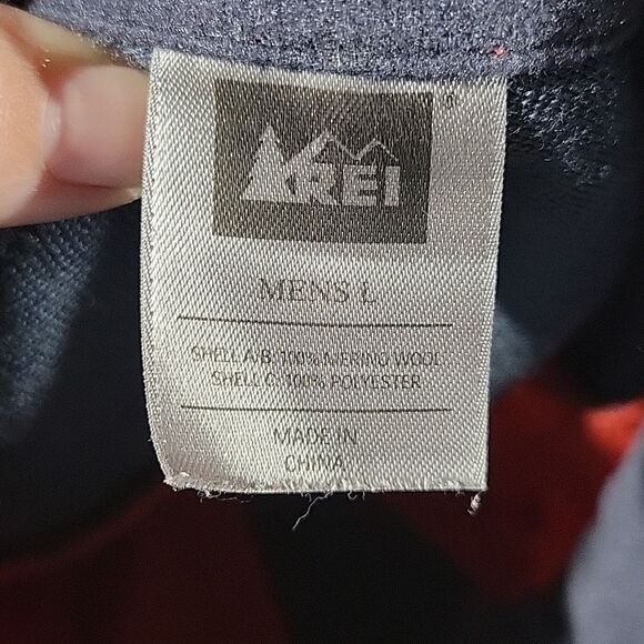 REI Red Mereno Wool Pull Over sz Large - Picture 5 of 5